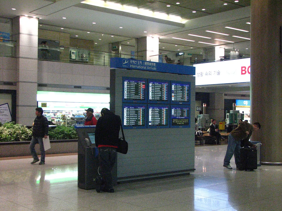 Ankunftsterminal im internationalen Flughafen Incheon